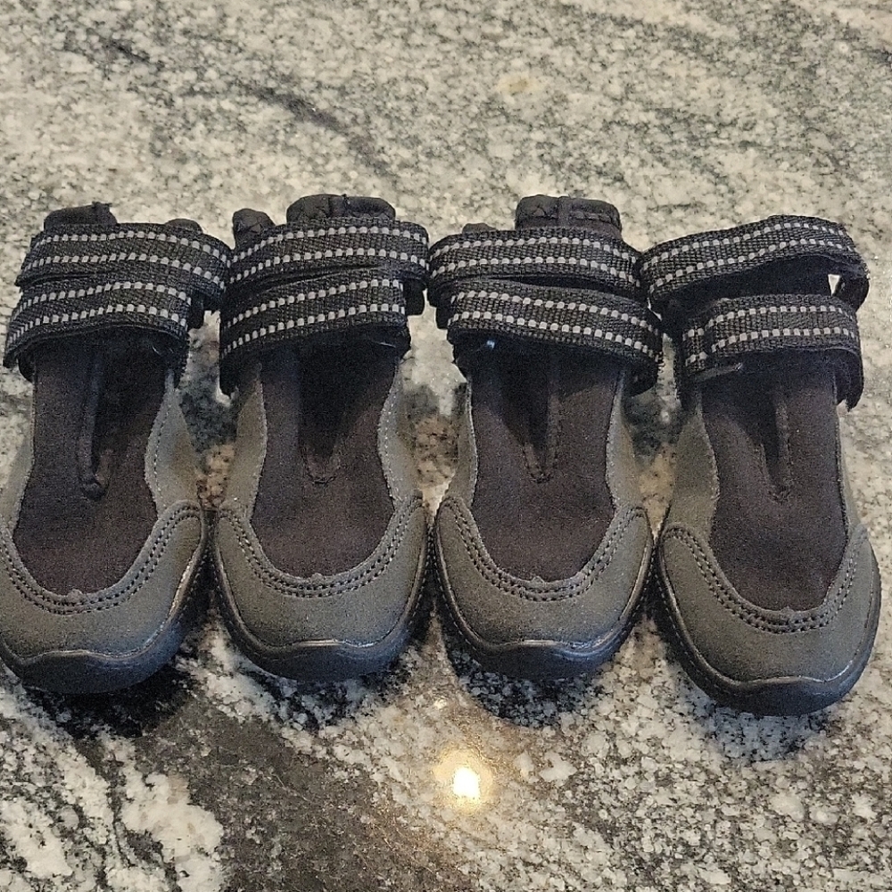 Top Paw Black and Gray Sandals with Adjustable Velcro Straps
